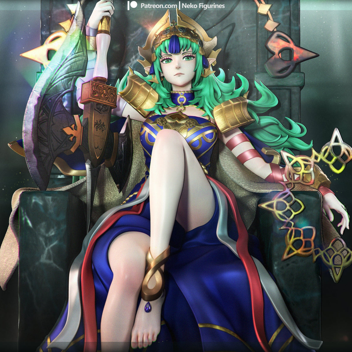 Emerald Goddess | Handcrafted Figure