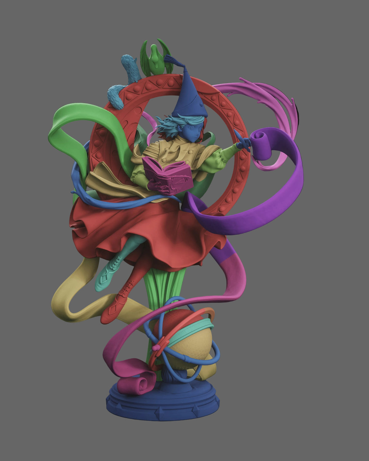 Young Apprentice Witch | Handcrafted Figure