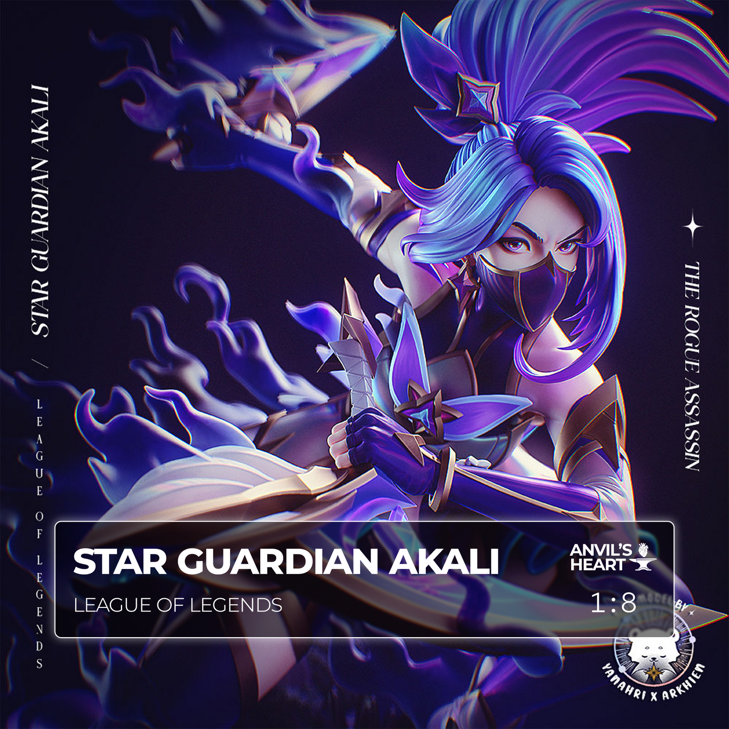 Star Guardian Akali | League of Legends | Handcrafted Figure