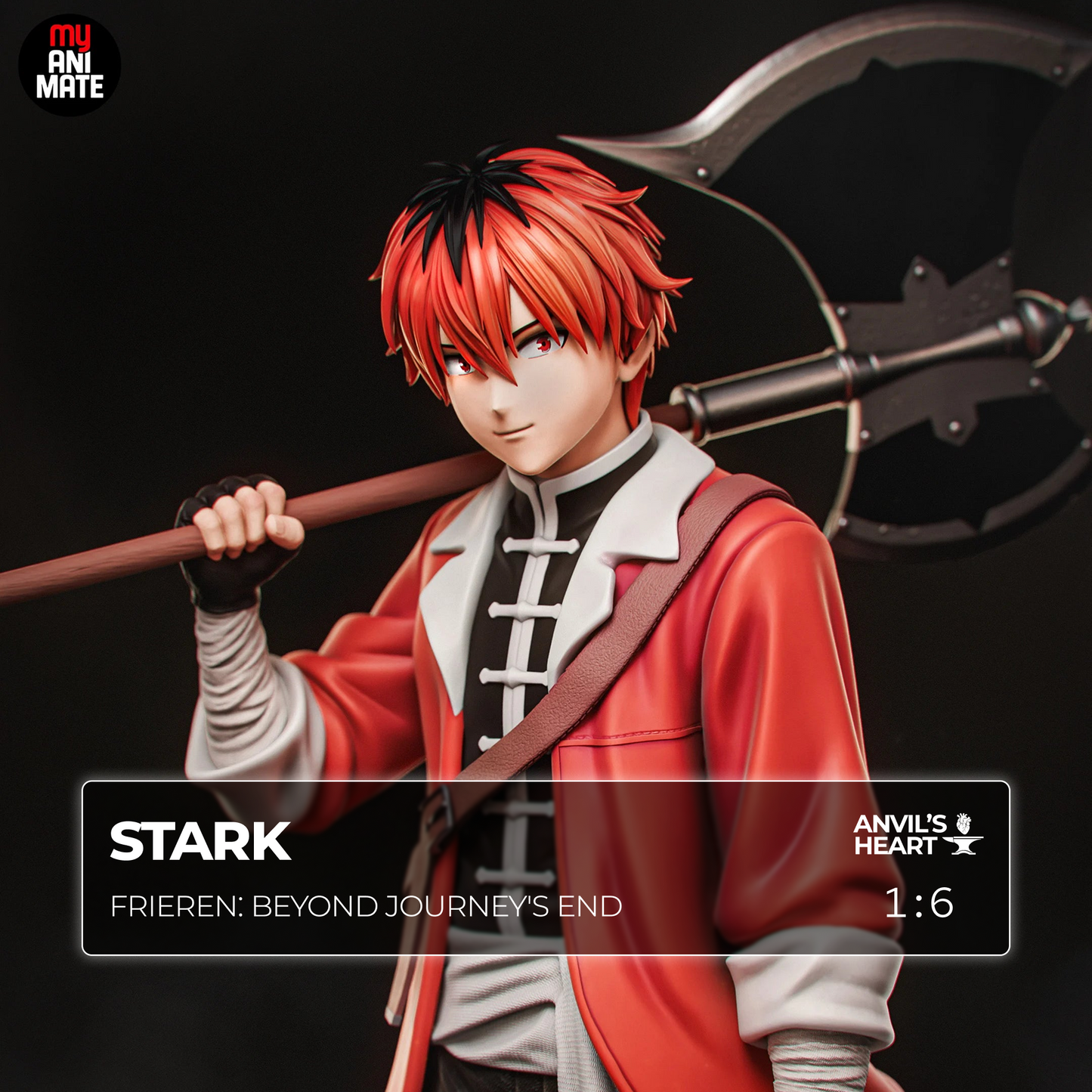 Red-Haired Axe Warrior | Handcrafted Figure