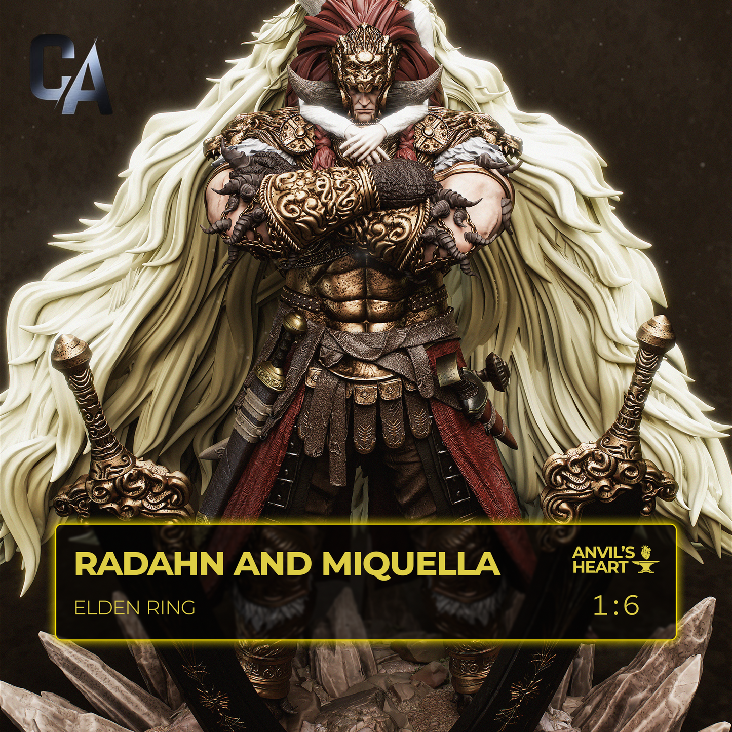 Starscourge Radahn and Miquella | Elden Ring | Handcrafted Figure