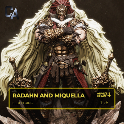 Starscourge Radahn and Miquella | Elden Ring | Handcrafted Figure