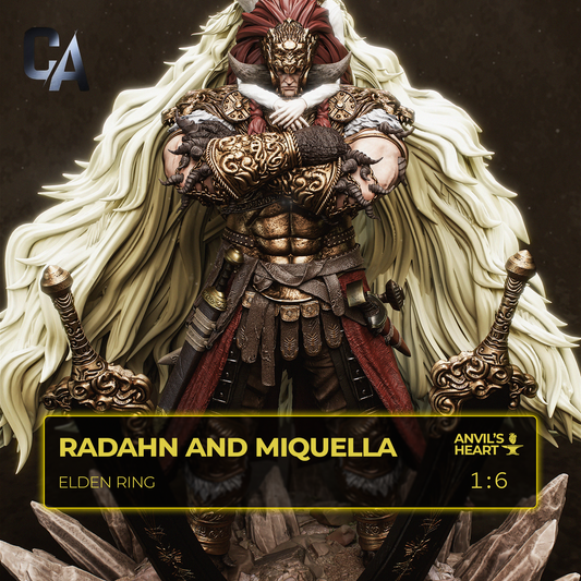 Starscourge Radahn and Miquella | Elden Ring | Handcrafted Figure