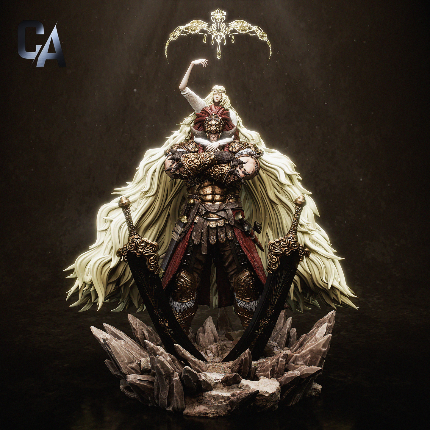 Starscourge Radahn and Miquella | Elden Ring | Handcrafted Figure