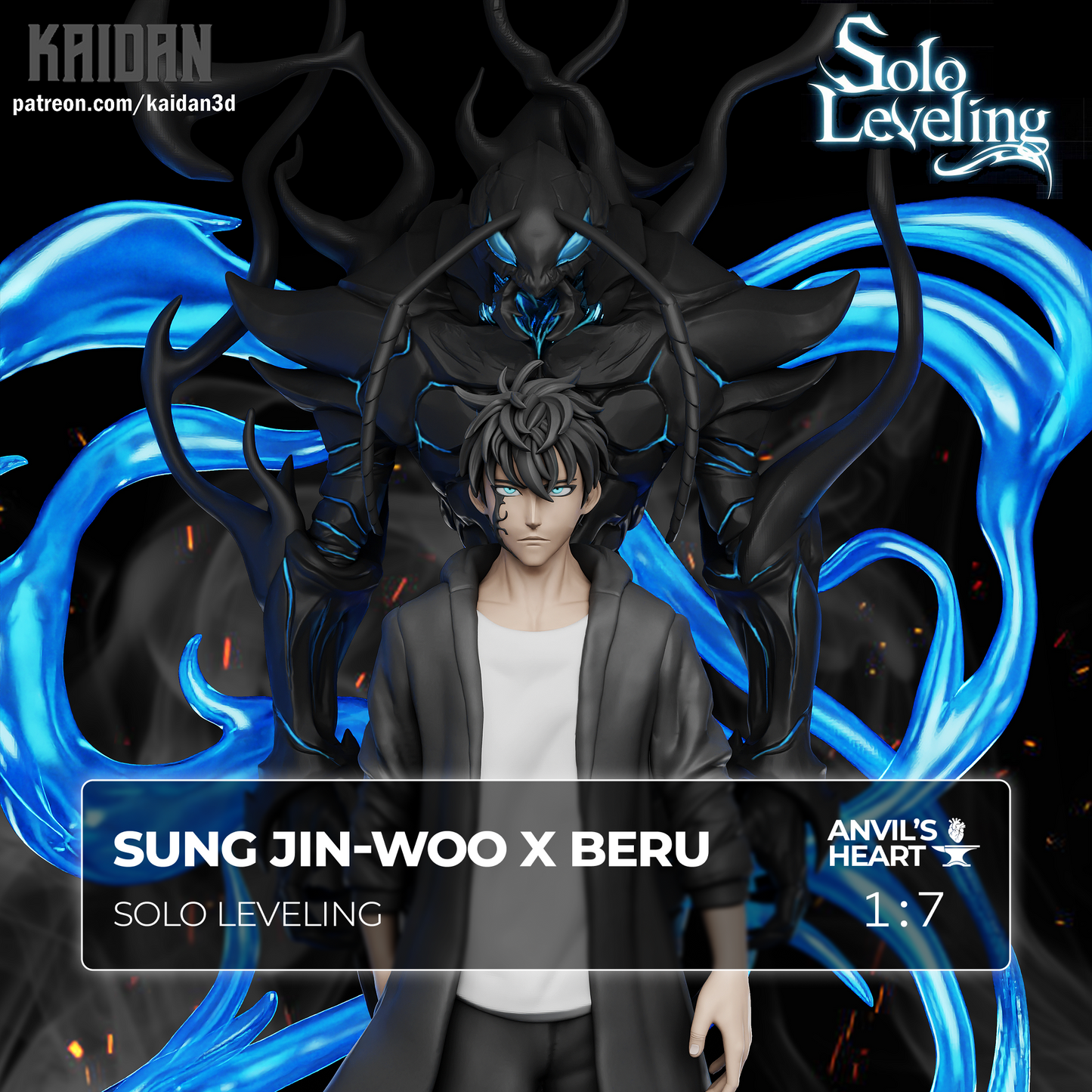 Sung Jin-Woo x Beru | Solo Leveling | Handcrafted Figure