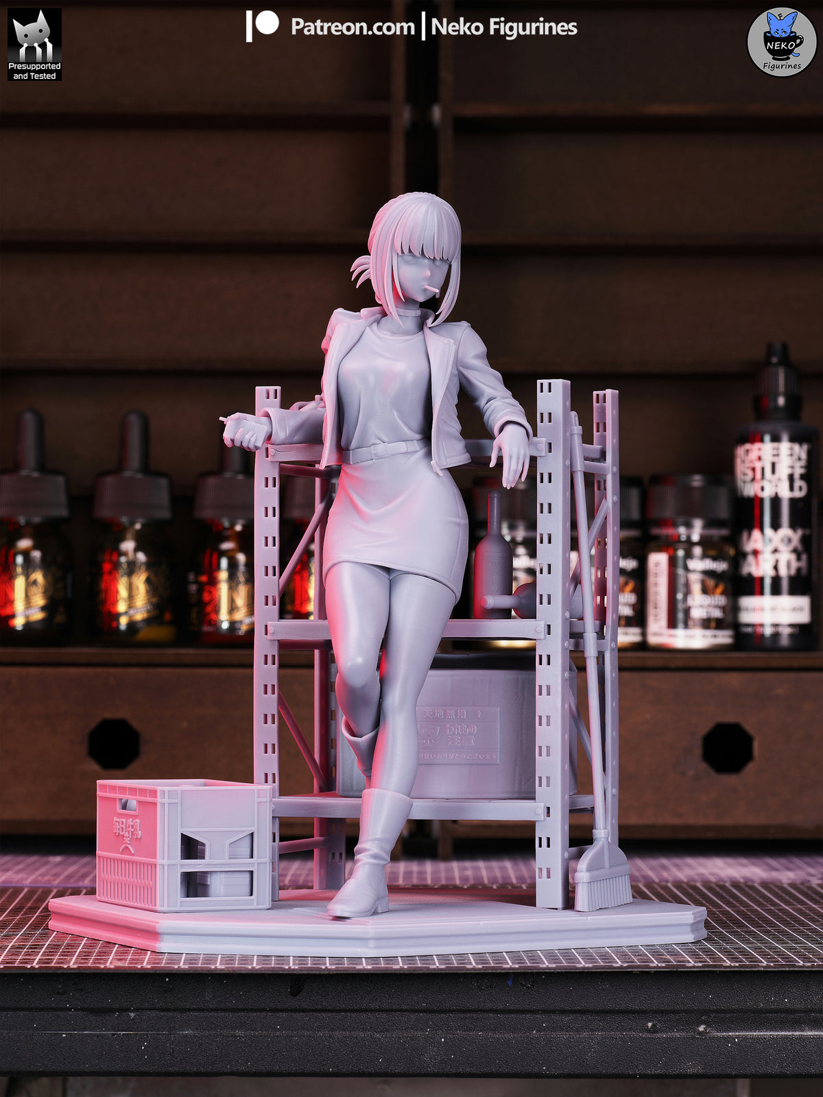 Punk Store Clerk | Handcrafted Figure