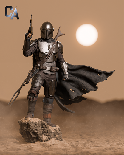 Armored Bounty Hunter | Handcrafted Figure