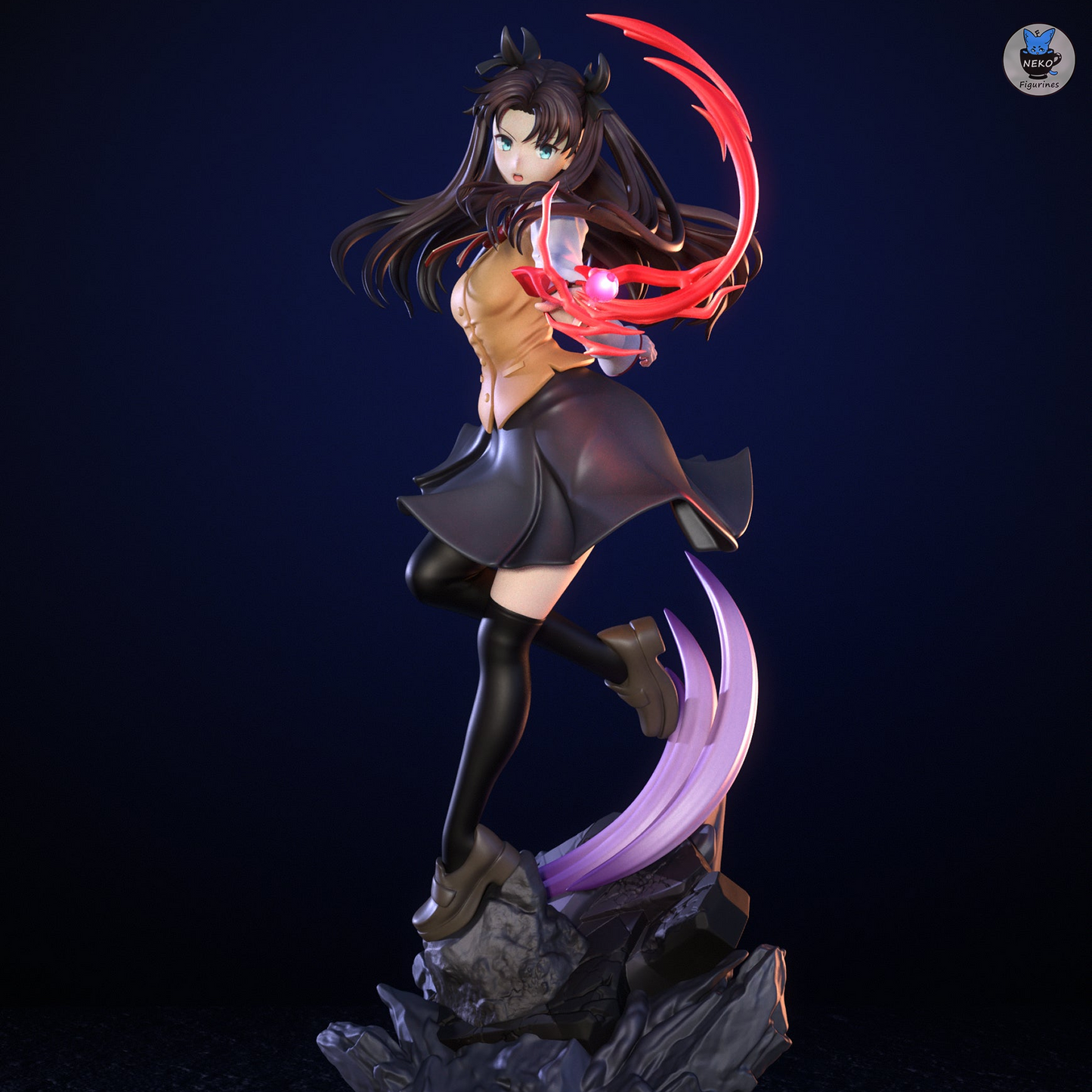Twin-Tail Mage Heiress | Handcrafted Figure