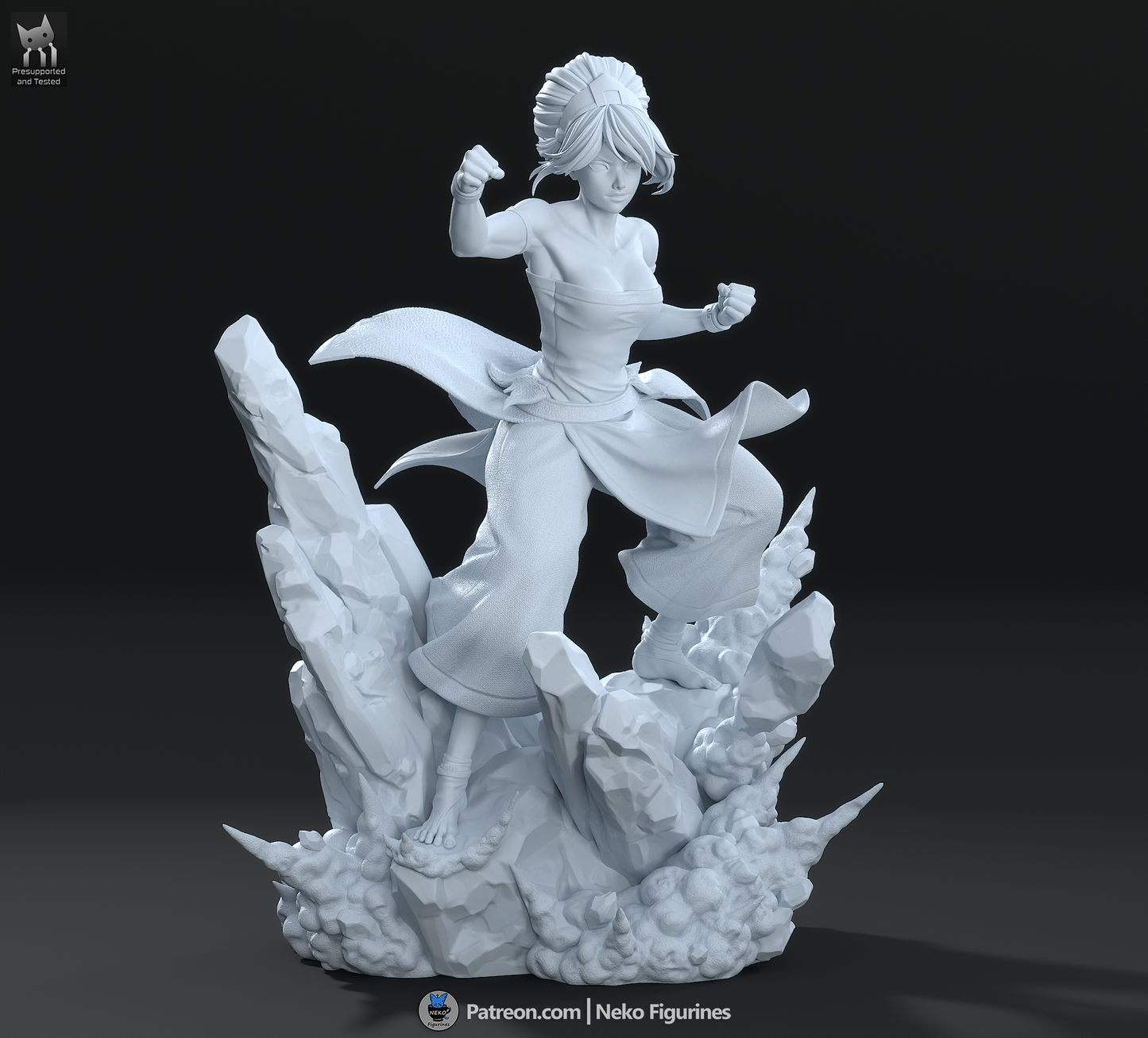 Blind Fighter | Handcrafted Figure