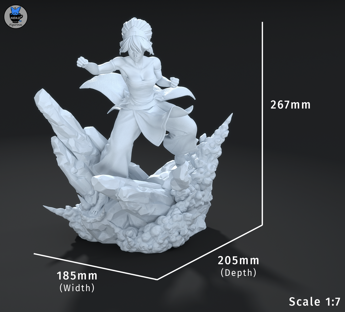 Blind Fighter | Handcrafted Figure