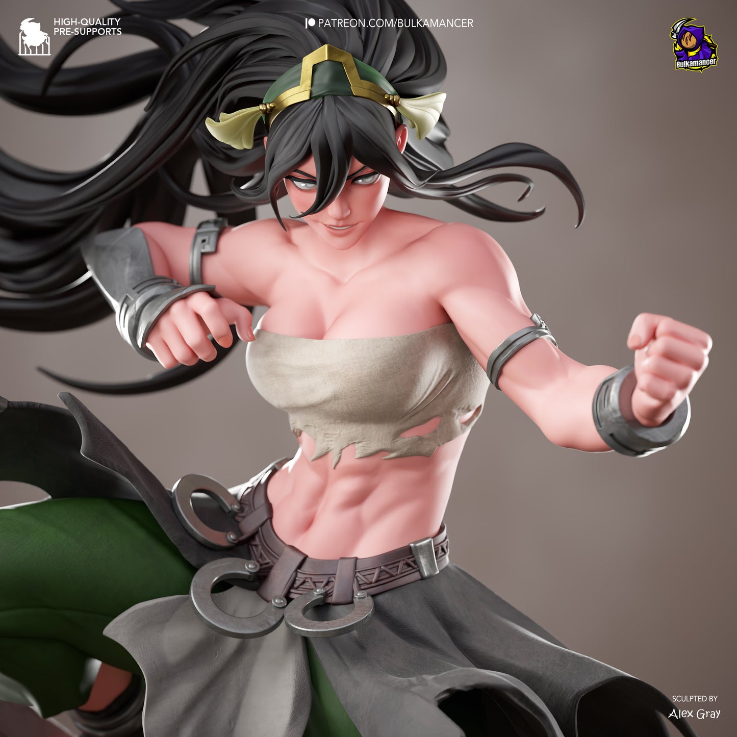 Blind Fighter | Handcrafted Figure