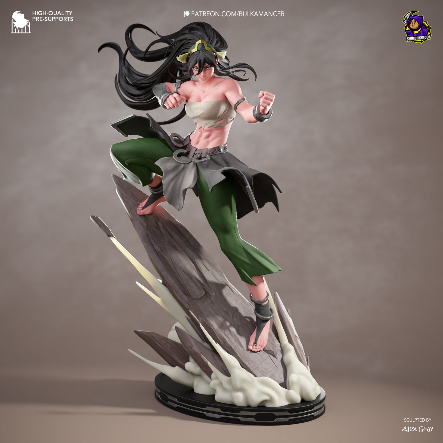 Blind Fighter | Handcrafted Figure