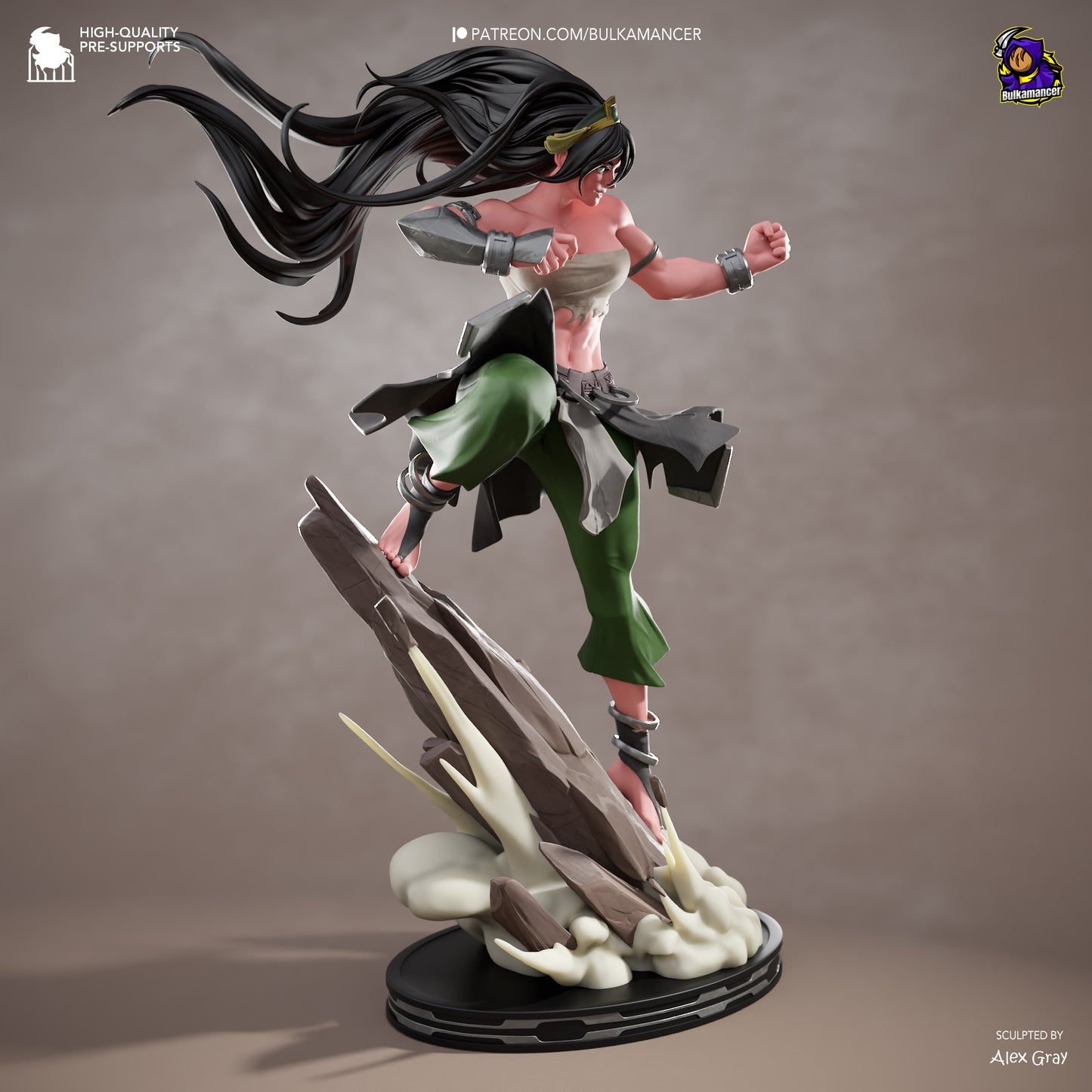 Blind Fighter | Handcrafted Figure