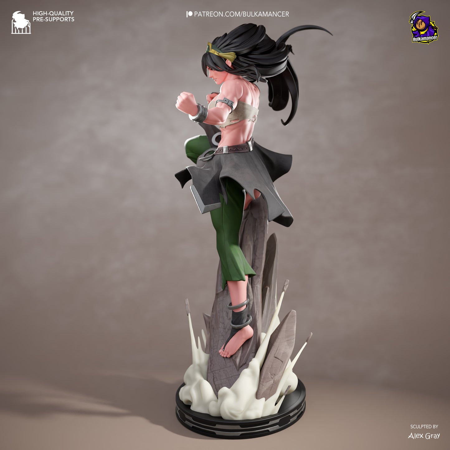 Blind Fighter | Handcrafted Figure