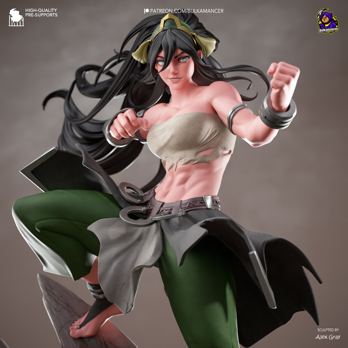 Blind Fighter | Handcrafted Figure