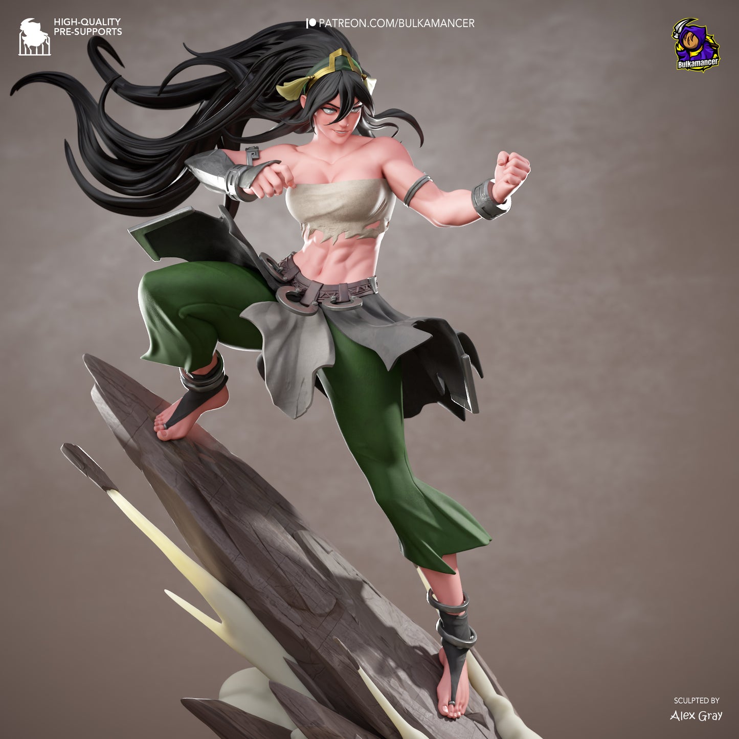 Blind Fighter | Handcrafted Figure