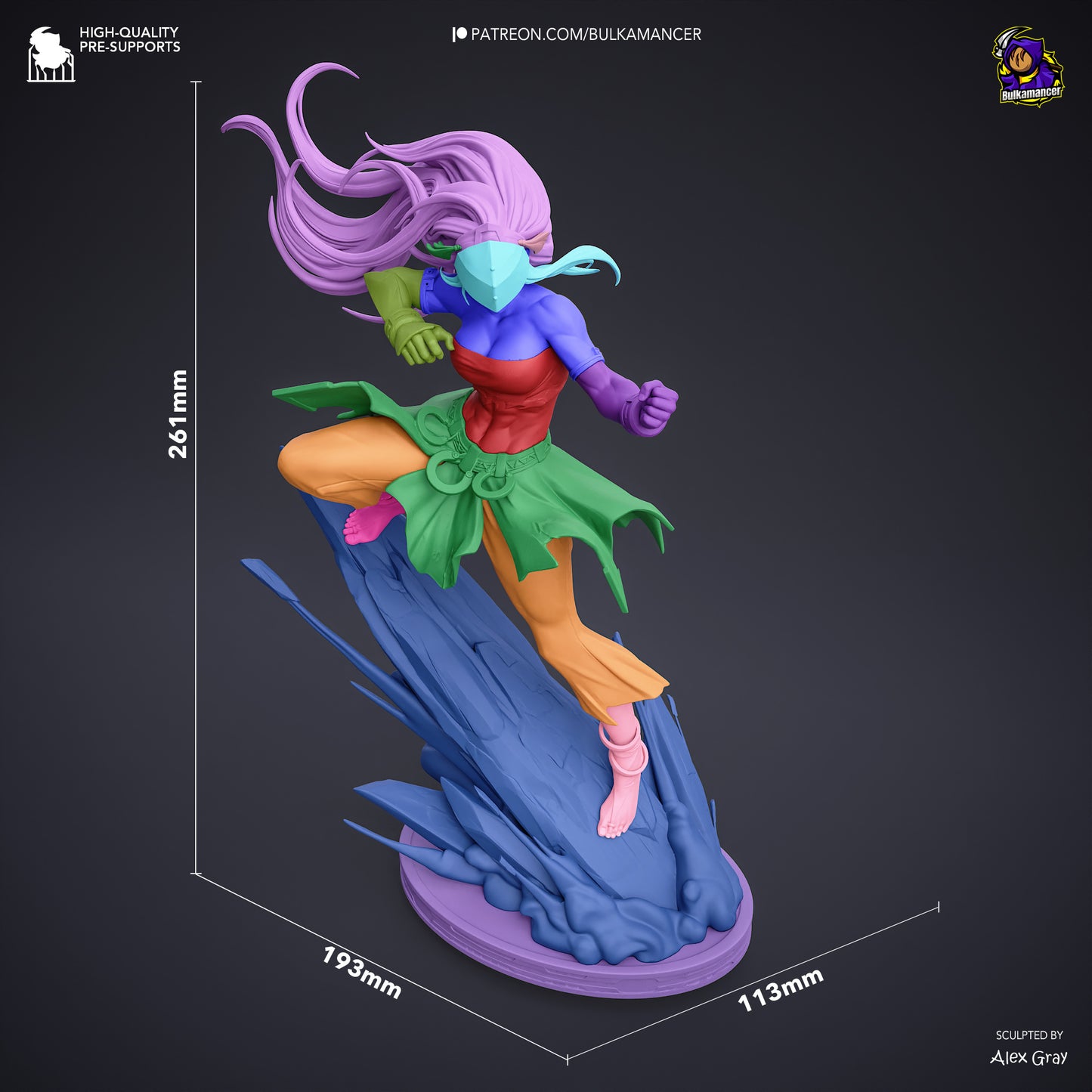 Blind Fighter | Handcrafted Figure