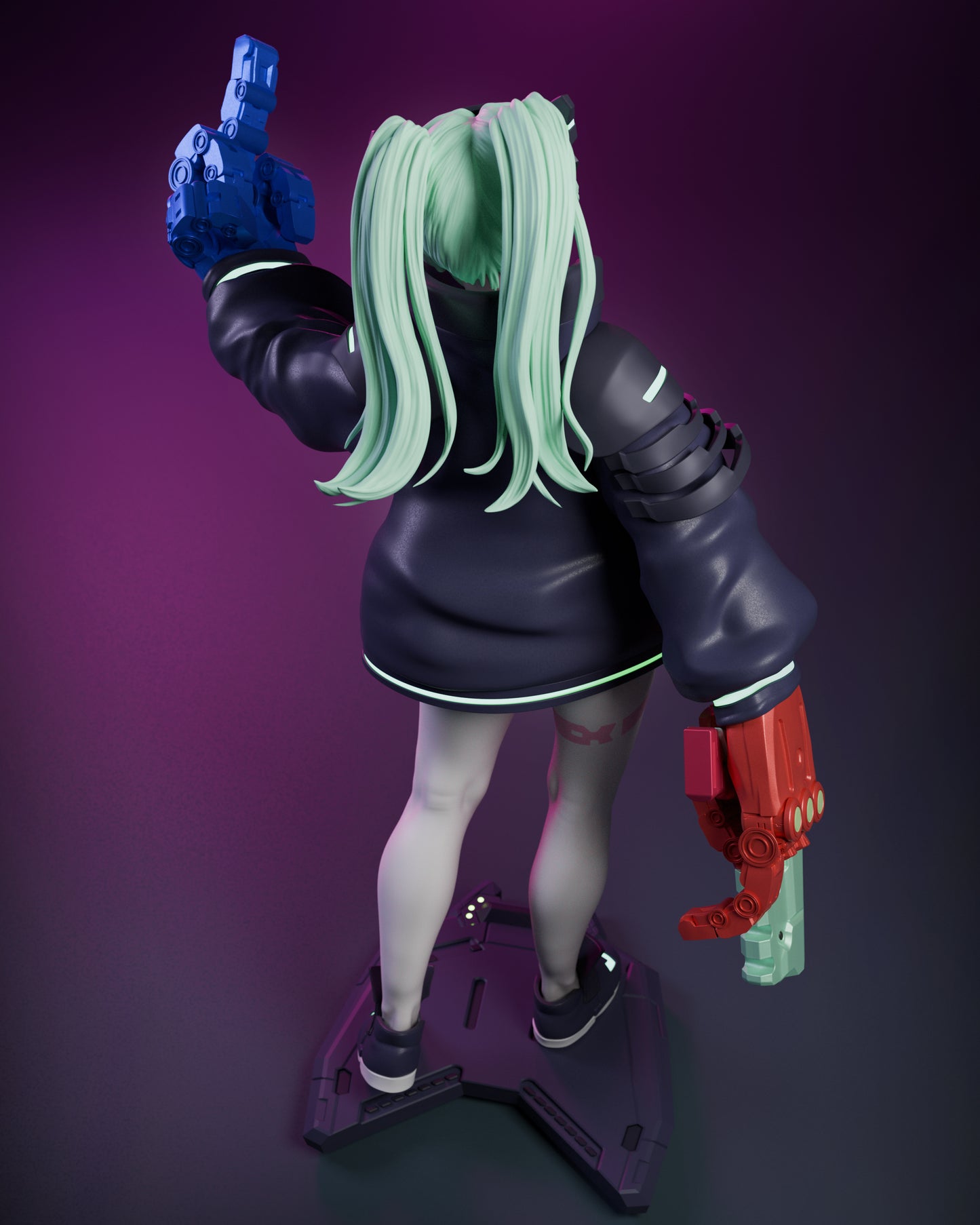 Rebecca | Cyberpunk: Edgerunners | Handcrafted Figure