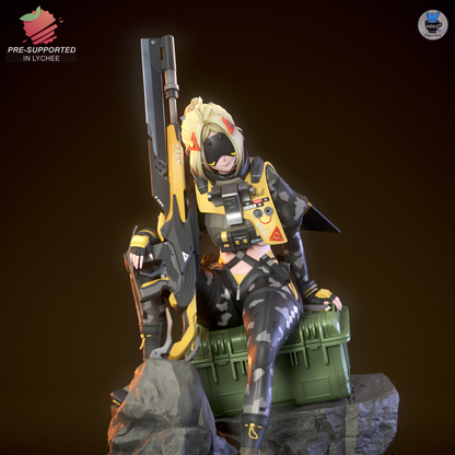 Elite Sniper Agent | Handcrafted Figure