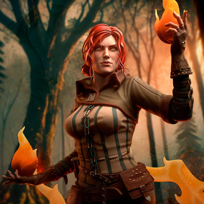 Triss Merigold | The Witcher | Handcrafted Figure