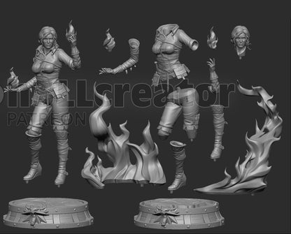 Triss Merigold | The Witcher | Handcrafted Figure