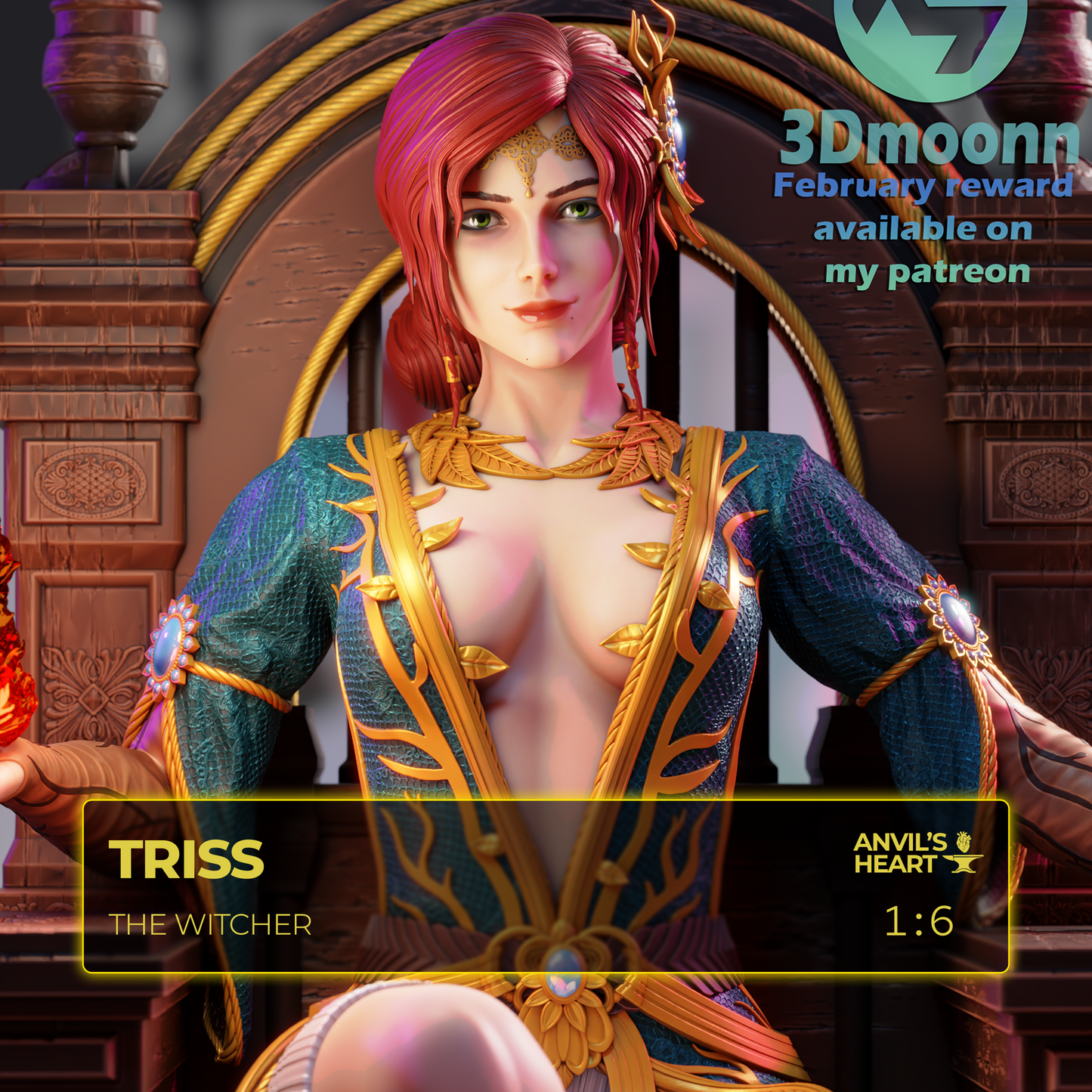 Triss | The Witcher | Handcrafted Figure