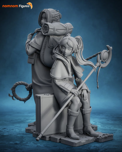 Blonde Mage & Elven Mage | Handcrafted Figure