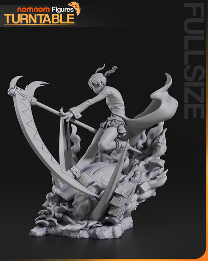 Scythe Huntress | Handcrafted Figure
