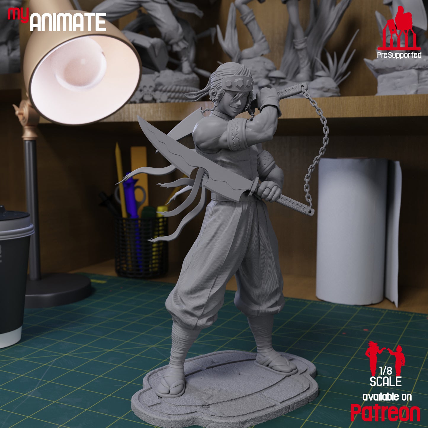Tengen Uzui | Demon Slayer | Handcrafted Figure