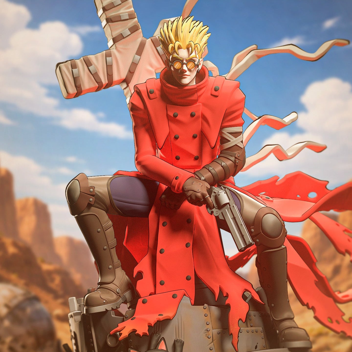 Vash the Stampede | Trigun | Handcrafted Figure