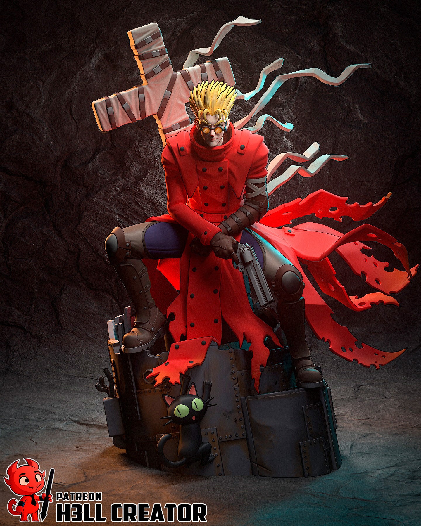 Vash the Stampede | Trigun | Handcrafted Figure