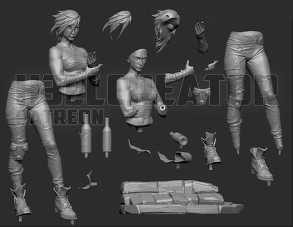 Arena Fighter | Handcrafted Figure