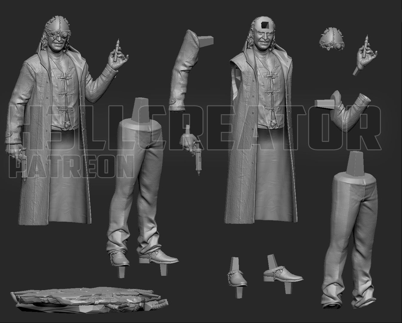 Mutant Scientist | Survival Horror Game | Handcrafted Figure