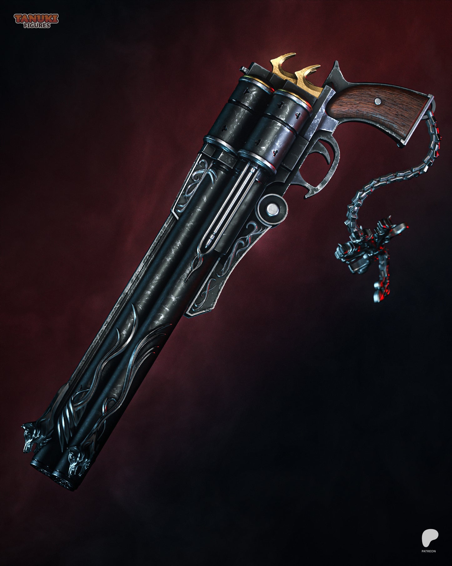 Crimson Gunslinger | Handcrafted Figure