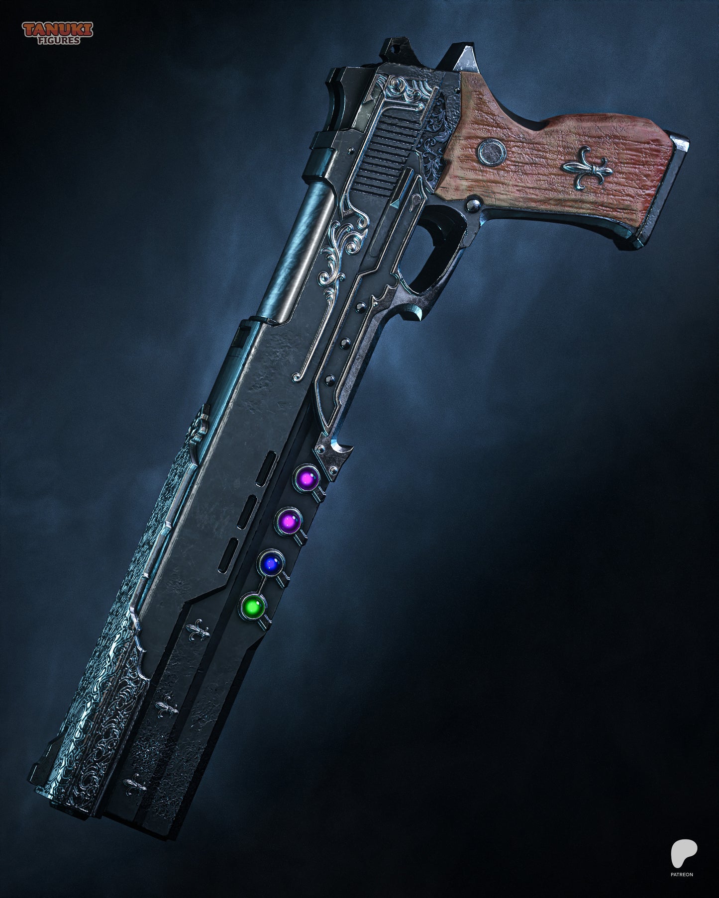Crimson Gunslinger | Handcrafted Figure