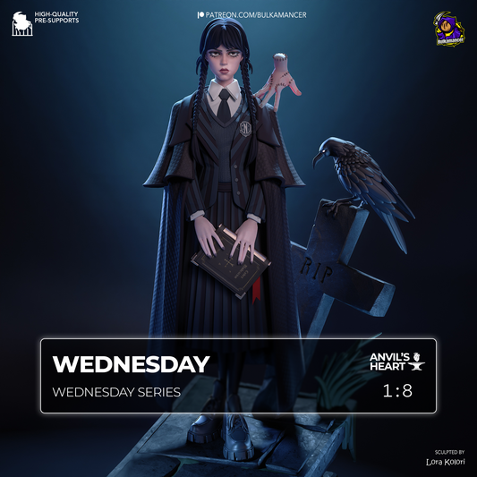Gothic Daughter | Wednesday series | Handcrafted Figure