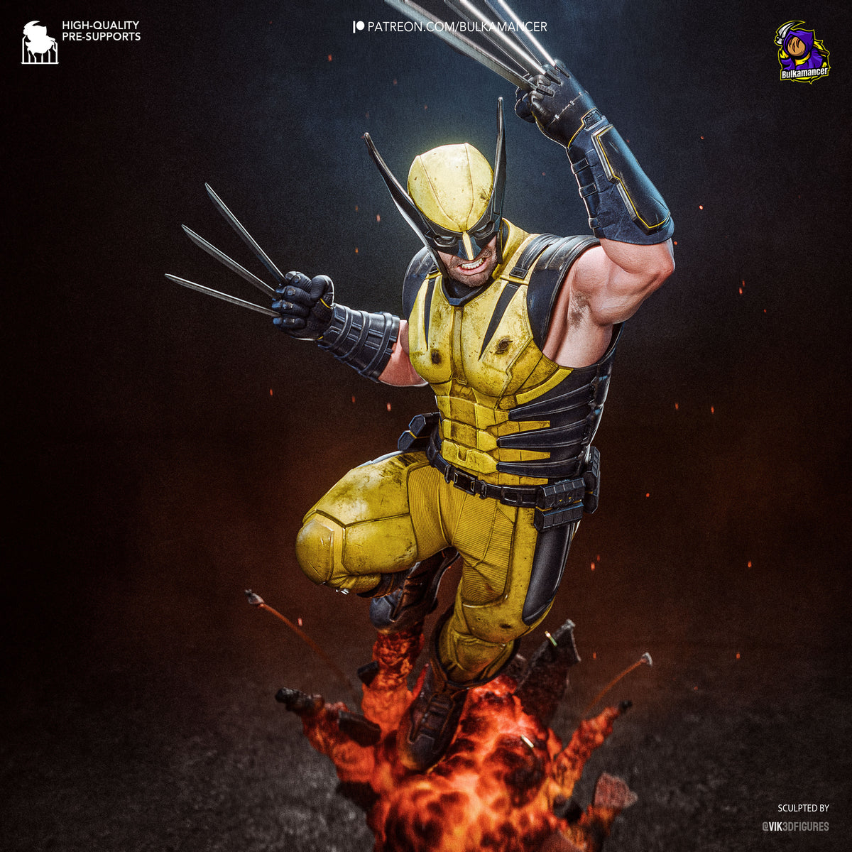 Adamantium Claw Warrior | Handcrafted Figure