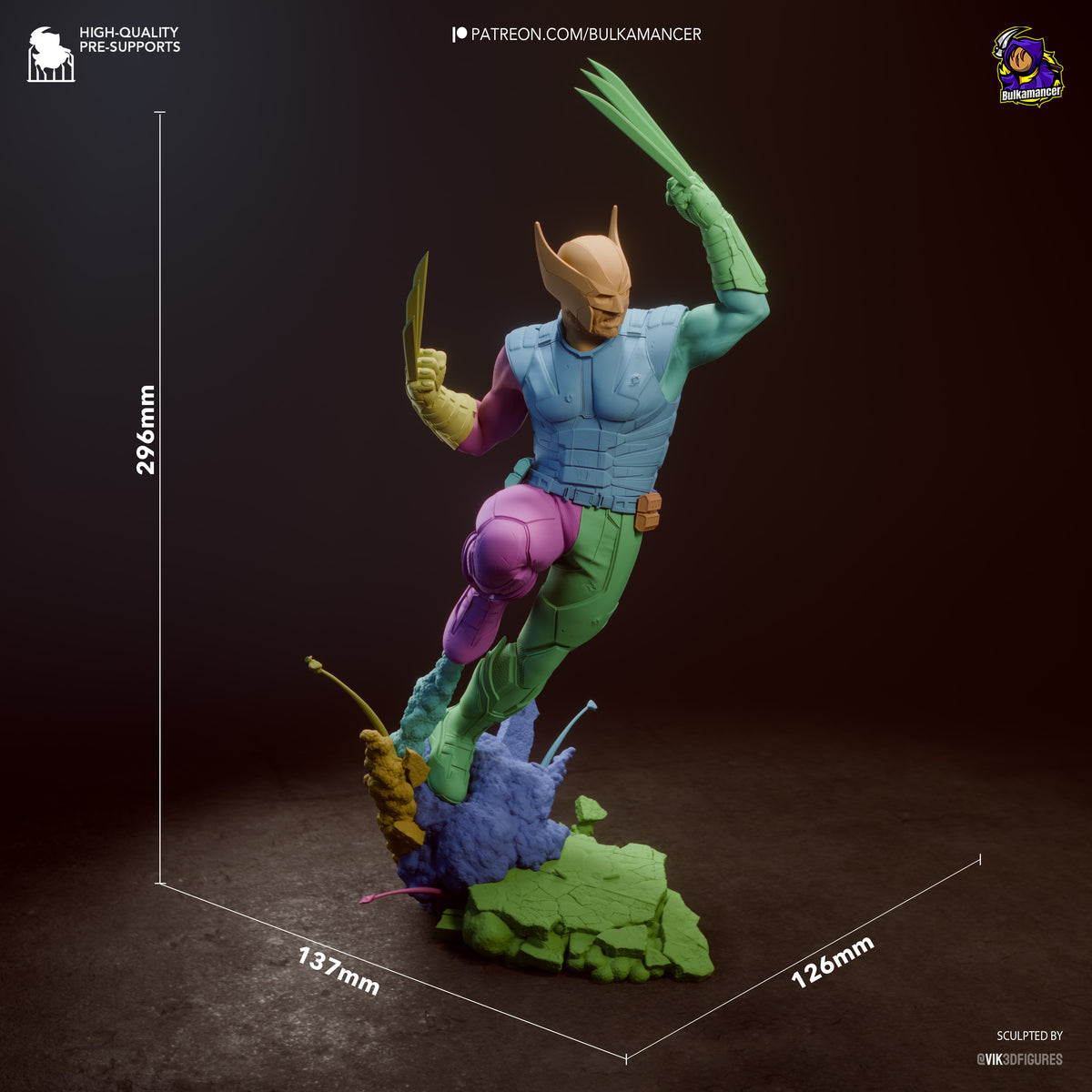 Adamantium Claw Warrior | Handcrafted Figure