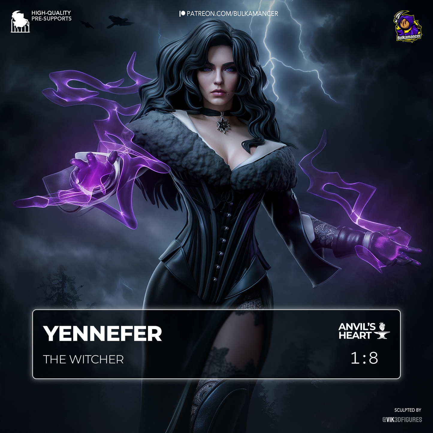 Yennefer | The Witcher | Handcrafted Figure