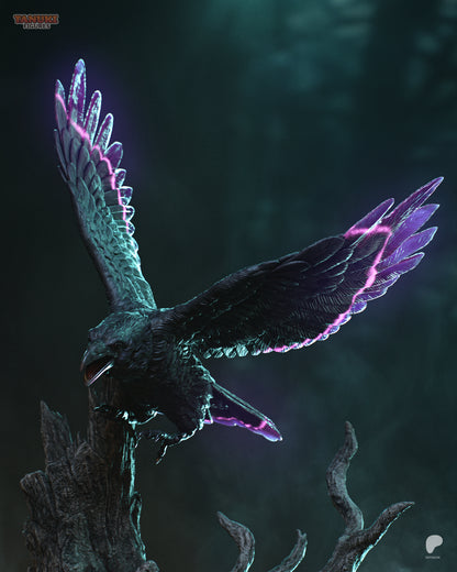 Raven-Haired Sorceress | Handcrafted Figure
