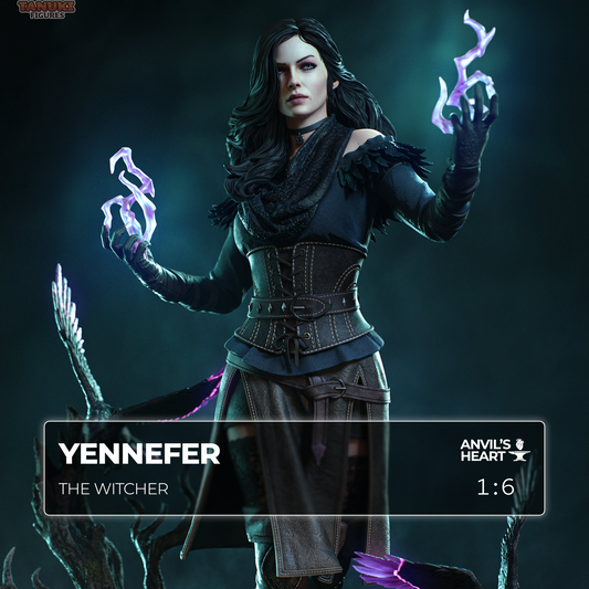 Raven-Haired Sorceress | Handcrafted Figure