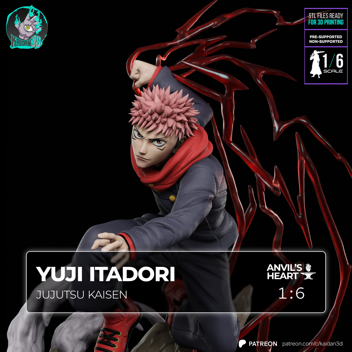 Yuji Itadori | Jujutsu Kaisen | Handcrafted Figure