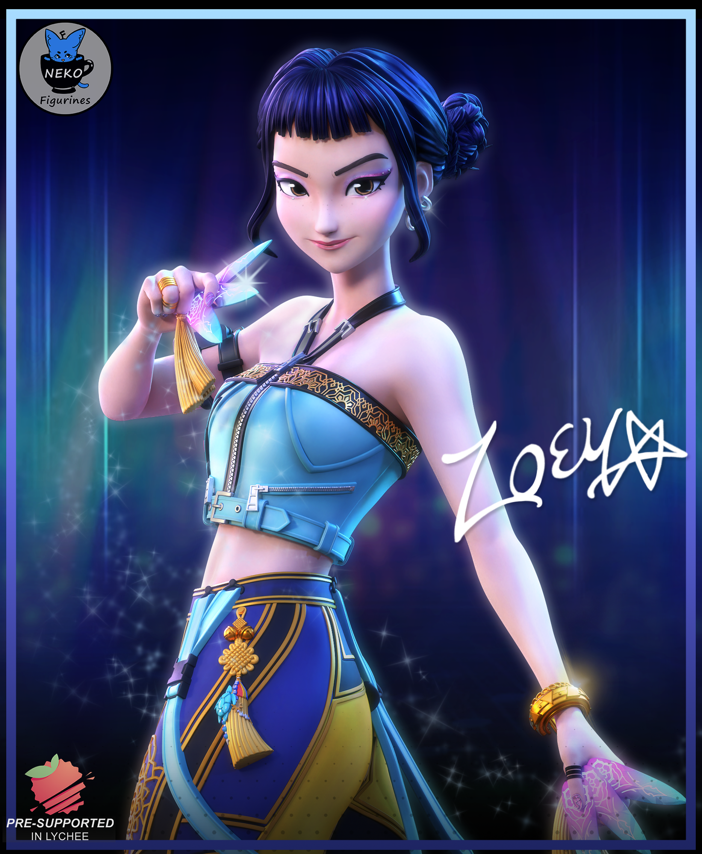 Zoey | Kpop Demon Hunters | Handcrafted Figure