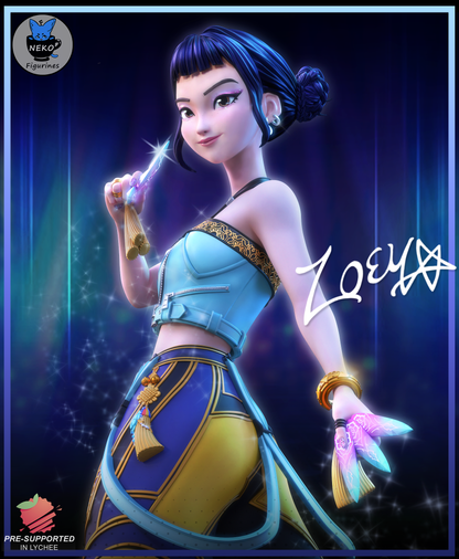 Zoey | Kpop Demon Hunters | Handcrafted Figure