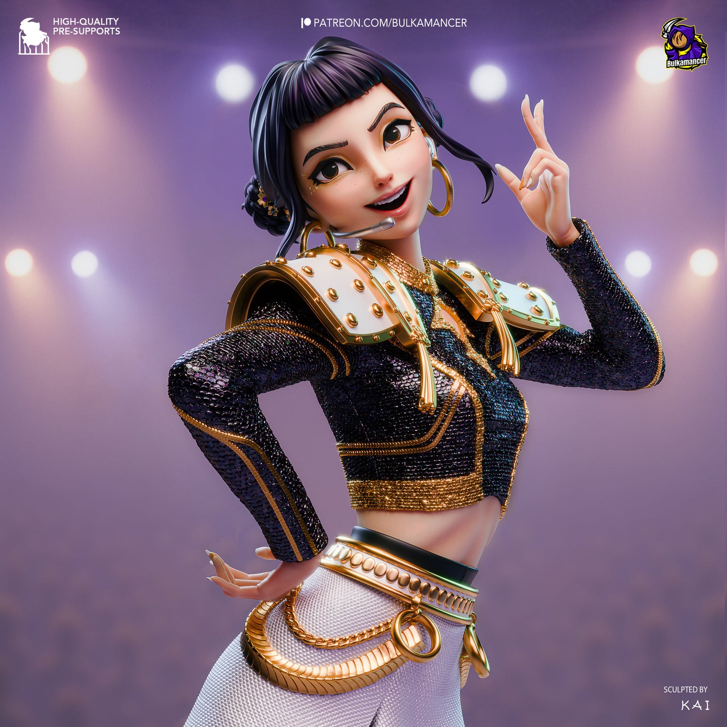 Zoey | Kpop Demon Hunters | Handcrafted Figure