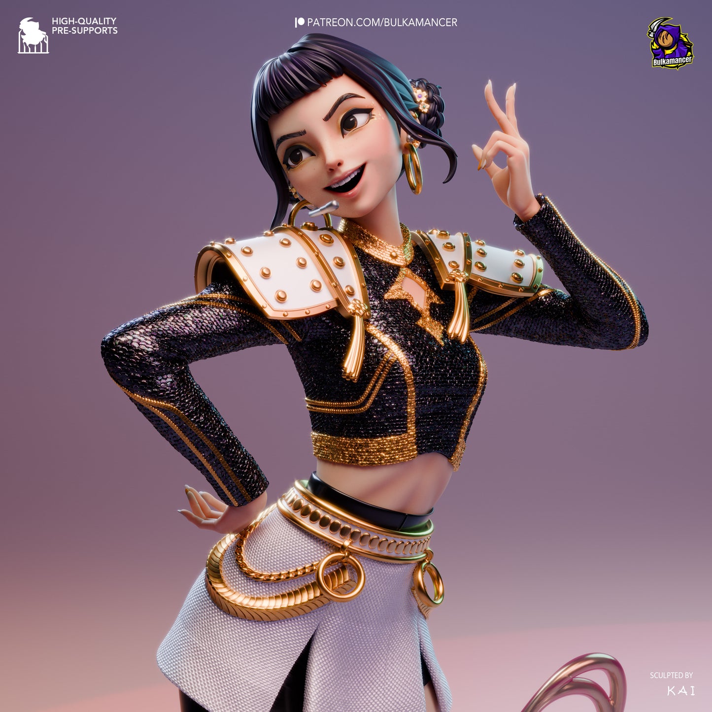 Zoey | Kpop Demon Hunters | Handcrafted Figure