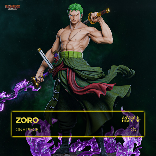 Three-Sword Swordsman | Handcrafted Figure