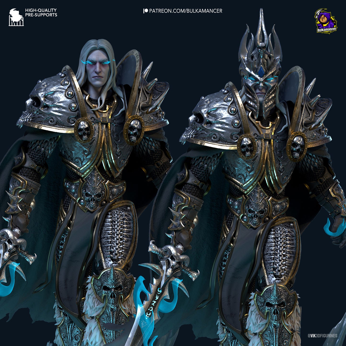Arthas/Lich King | World of Warcraft | Handcrafted Figure
