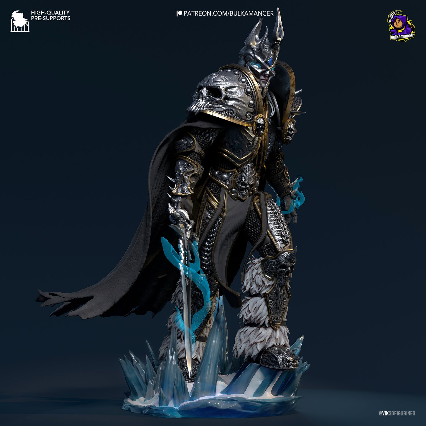Arthas/Lich King | World of Warcraft | Handcrafted Figure
