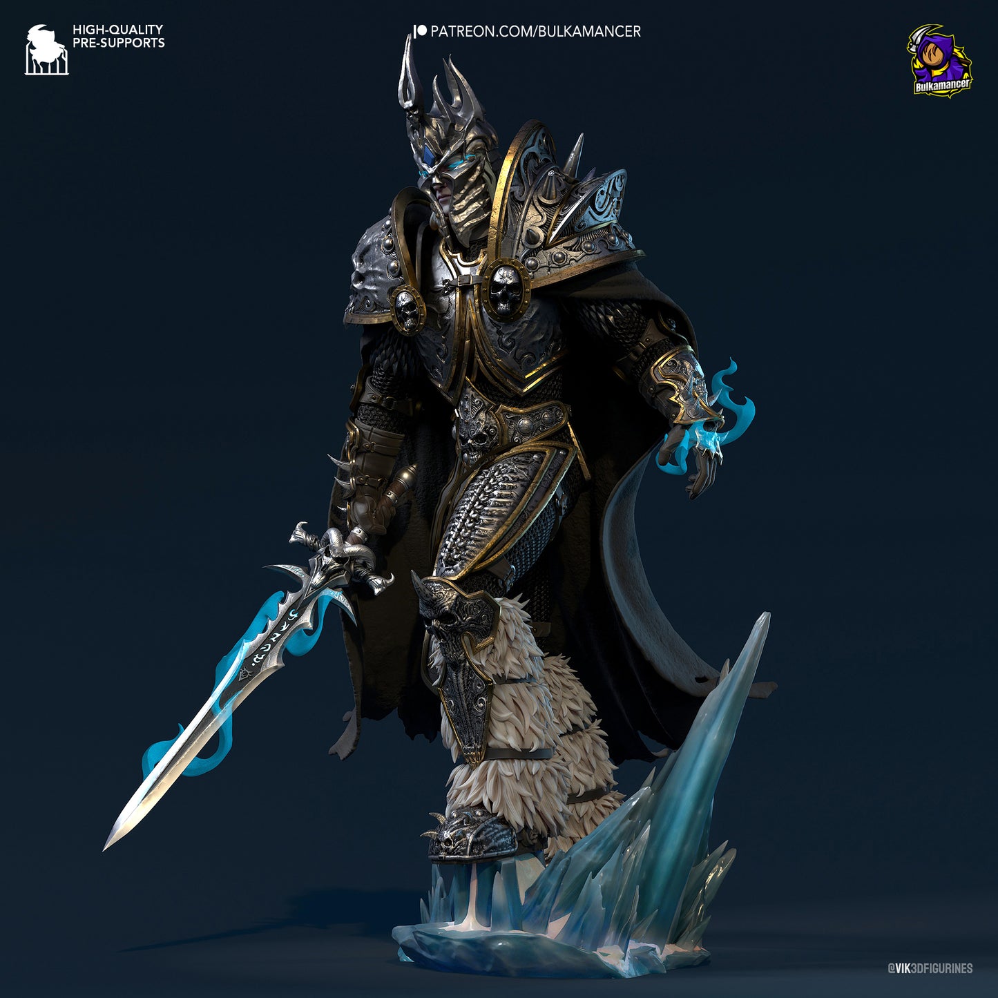 Arthas/Lich King | World of Warcraft | Handcrafted Figure